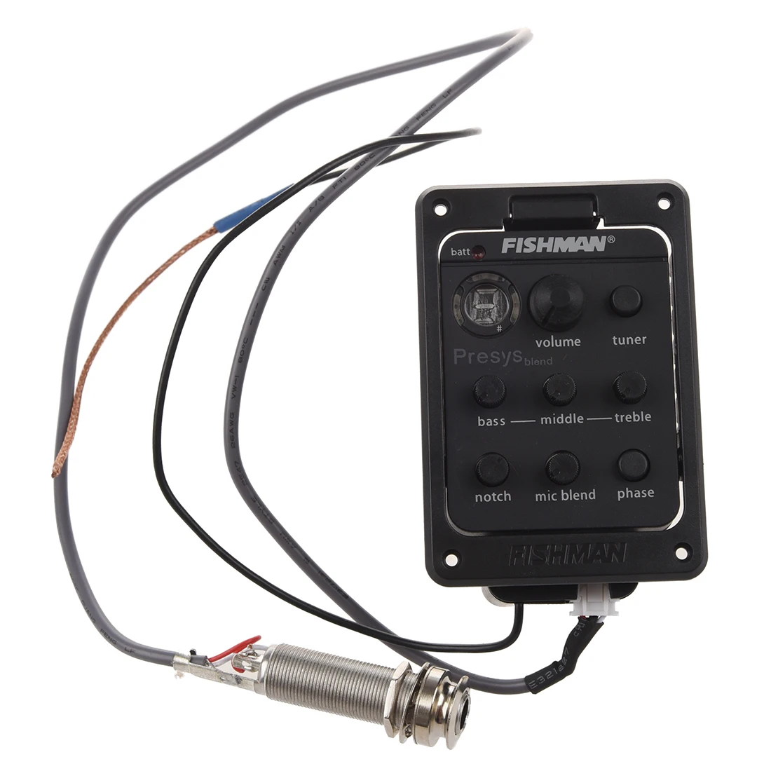 

8X Acoustic Guitar Pickup and Preamp Built-in Tuner and EQ black