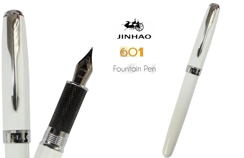 Fountain pen M Nib  White J- 601 office and school  Ink pens The best gifts wholesale 1212 FREE SHIPPING W Tracking- Insured Fountain pen M Nib  White J- 601 office and school  Ink pens The best gifts wholesale 1212 FREE SHIPPING W Tracking- Insured