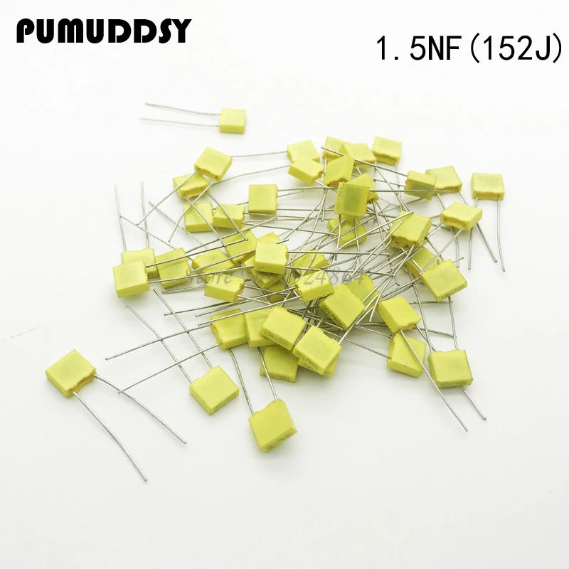 

20PCS Correction Capacitor 1.5NF 152J 100V 5mm Polypropylene Safety Plastic Film Capacitor New original free shipping