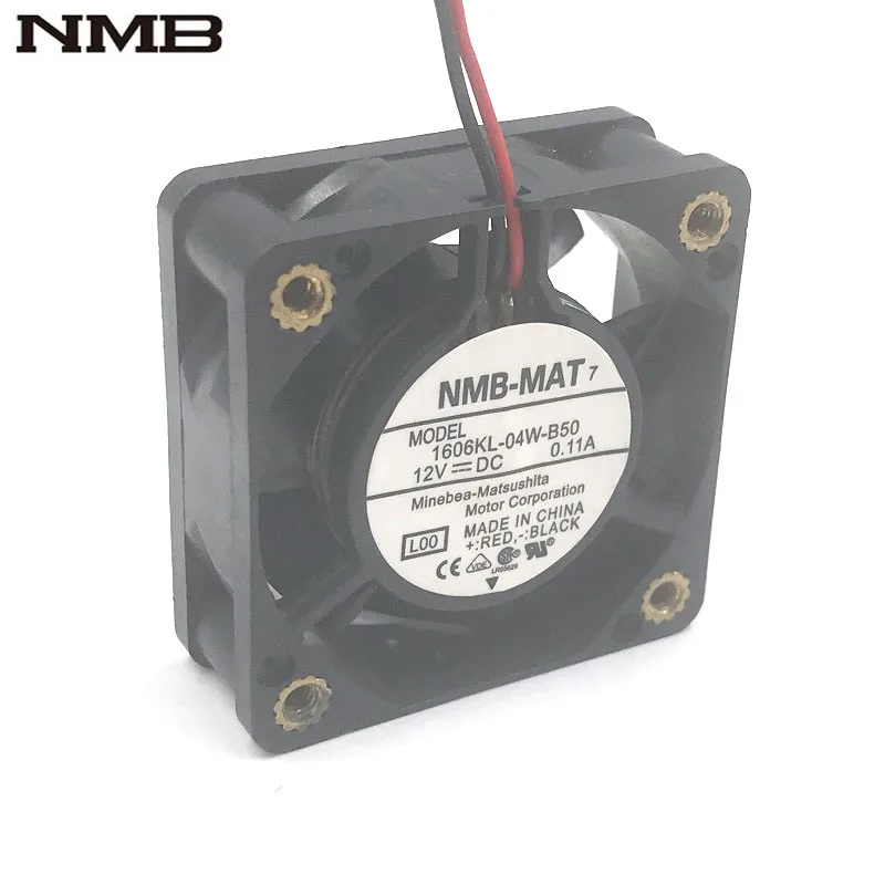 

Brand New For NMB 1606KL-04W-B50 12V 0.11A 40mm 4015 40*40*15mm 6500RPM axial cooling fan