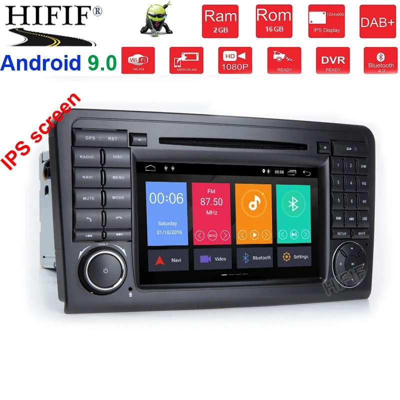 Best IPS Android 9.0 4G 4 CORE /ANDROID 9.0 CAR DVD player For Mercedes Benz GL ML CLASS W164 ML350 ML500 X164 GL320 GPS stereo radio 0