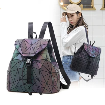 

Kedanison Geometric women shoulder bag lady luminous bagpack
