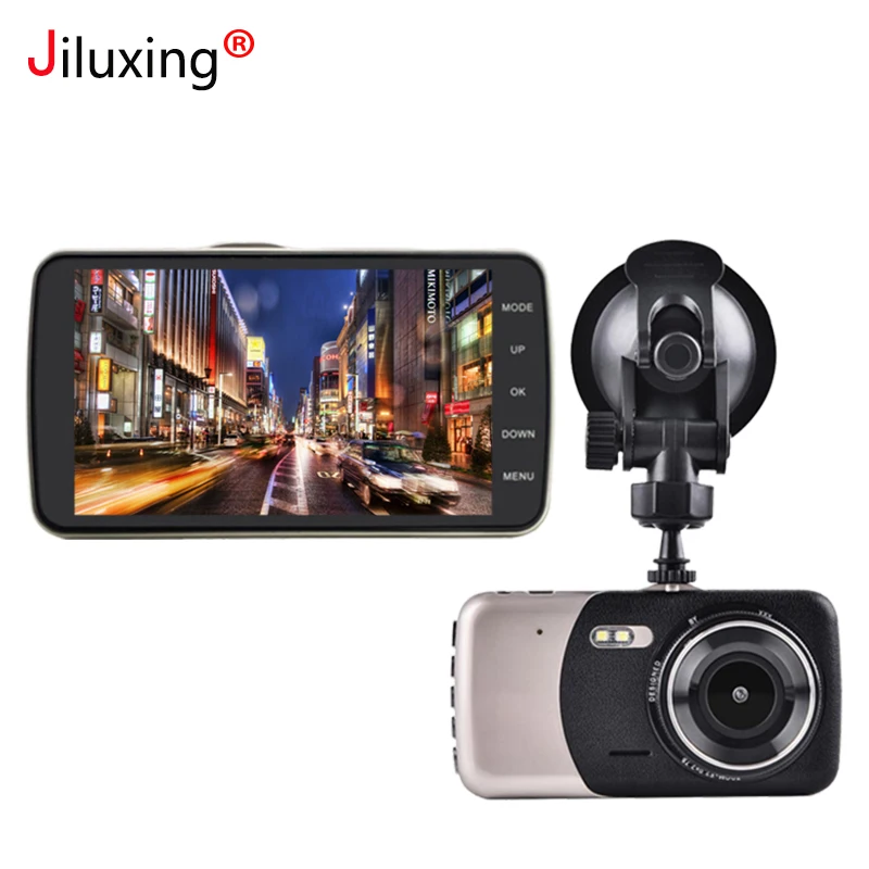 Jiluxing Автомобильный видеорегистратор 4 дюймов IPS экран Автомобильная камера
