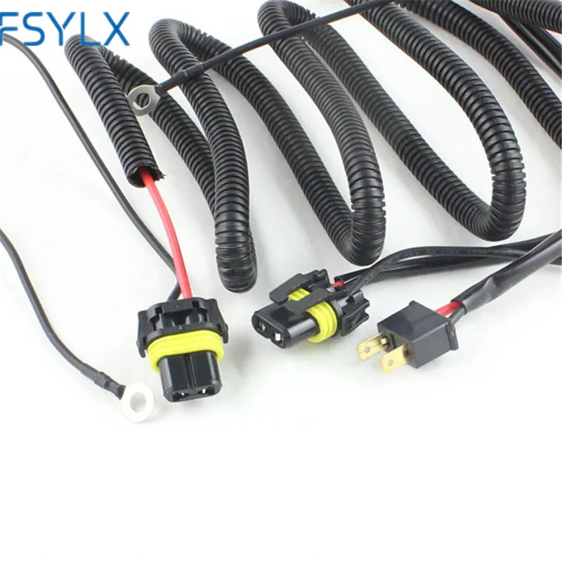 FSYLX 12 в 35 Вт 55 75 HID H7 h8 h11 9005 9006 проводной контроллер жгут проводов для подключения