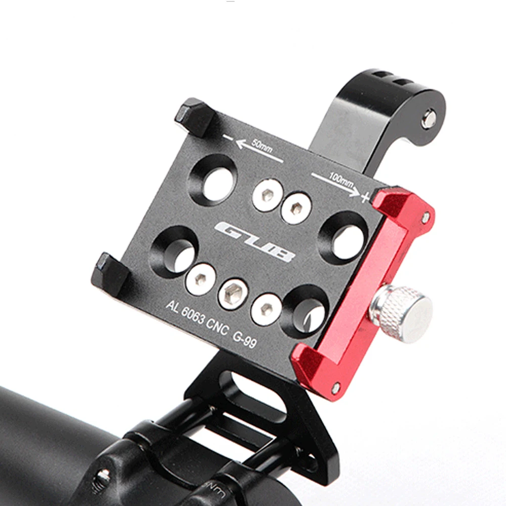 

GUB Adjustable Flashlight Bicycle Phone Holder Bike Off-Road Handlebar Clip Stand GPS Bracket for 3.5-6.2 Mobile Mount Support