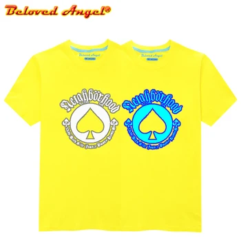 

Kids Spiderman Pattern Luminous T Shirt Baby Boys Girls Short Sleeve T-shirt Hip Hop Tops Tees 3D Print Children Clothes 3-15yrs