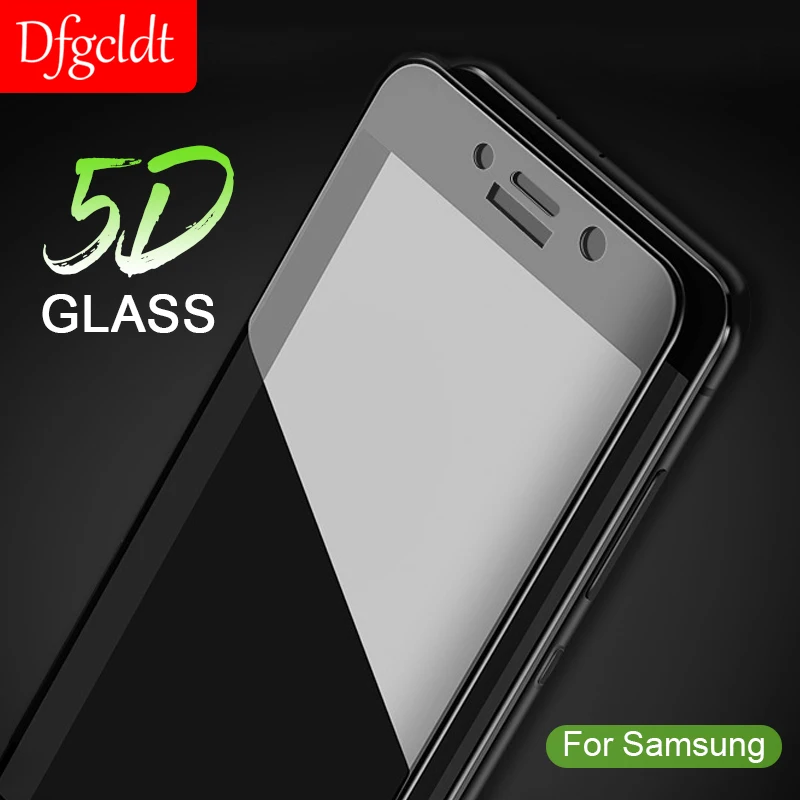 Изогнутое закаленное стекло 5D 9H для Samsung Galaxy A3 A5 A7 J3 J5 J7 Pro 2017 A9 Star Lite J4 A6 A8 Plus 2018