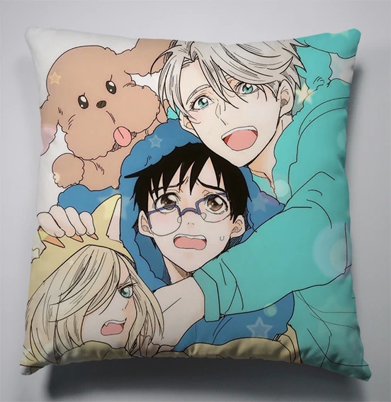

Anime Manga YURI!!! on ICE Pillow 40x40cm Pillow Case Cover Seat Bedding Cushion 021