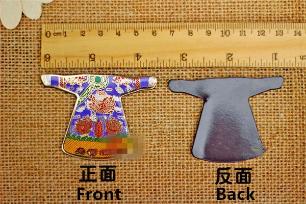 Chinese Cloisonne Empress Dress Fridge Magnets - 5