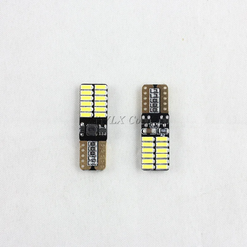 Автомобильная светодиодная лампочка для парковки FSYLX 24SMD 4014 T10 W5W Canbus 501 186 T10|car