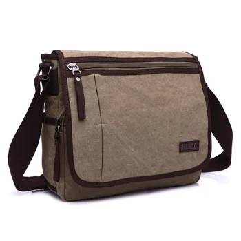 

Hot Sale! High Quality Men Canvas Casual Travel Bolsa Masculina Men's Crossbody Bag Wearproof Male Messenger Bags Large Capacity