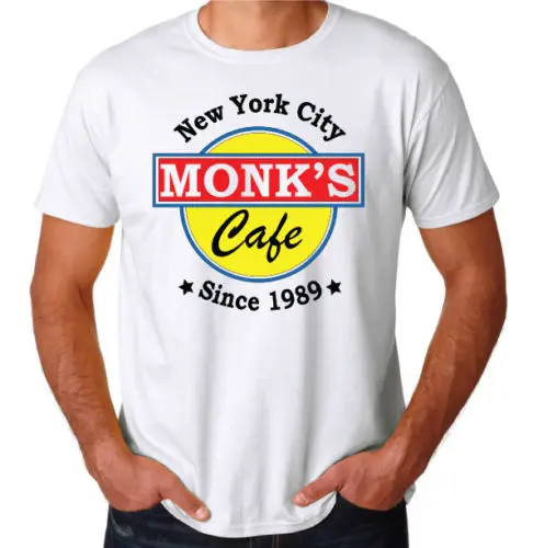 Seinfeld Inspired Monk's Cafe NYC Deli Diner Classic Funny TV Show Mens T-Shirt Cool Casual pride t shirt men Unisex Fashion | Мужская