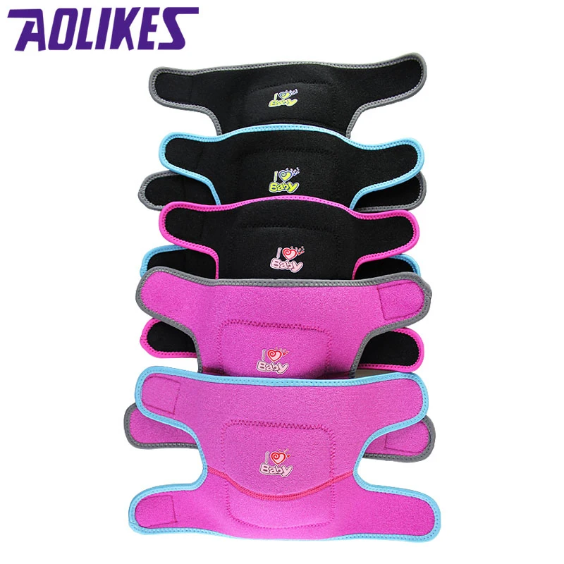 AOLIKES 1 زوج الاطفال الرياضة نيبادس الزحف سلامة الأطفال الرقص الركبة دعم كرة القدم كرة السلة الكرة الطائرة منصات الركبة A-7117