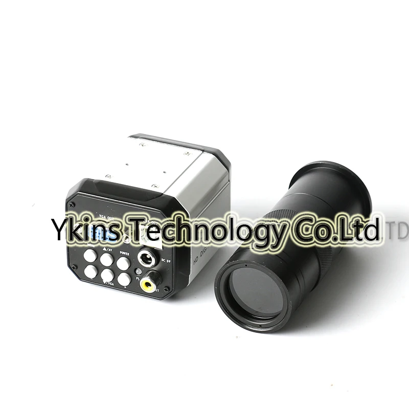 

HD 3 in 1 Digital Industrial Microscope Set Camera Magnifier VGA USB Video TV Video Output PCB + 100X Zoom C-MOUNT Lens