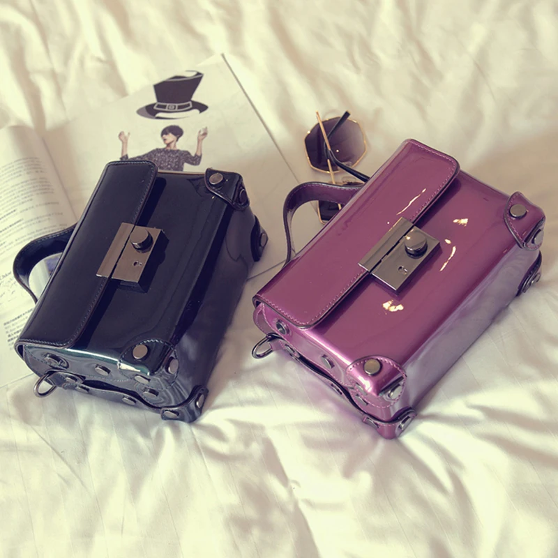 2016 Recommend good quality fashion pu leather ladies handbag pvc jelly mini crossbody shoulder bag messenger