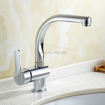 

Free Shipping Discount Kitchen Sink Tap New Brass Faucet Bathroom Deck Mount Faucet Chrome Finish Water Taps Sanitary ware ZR610