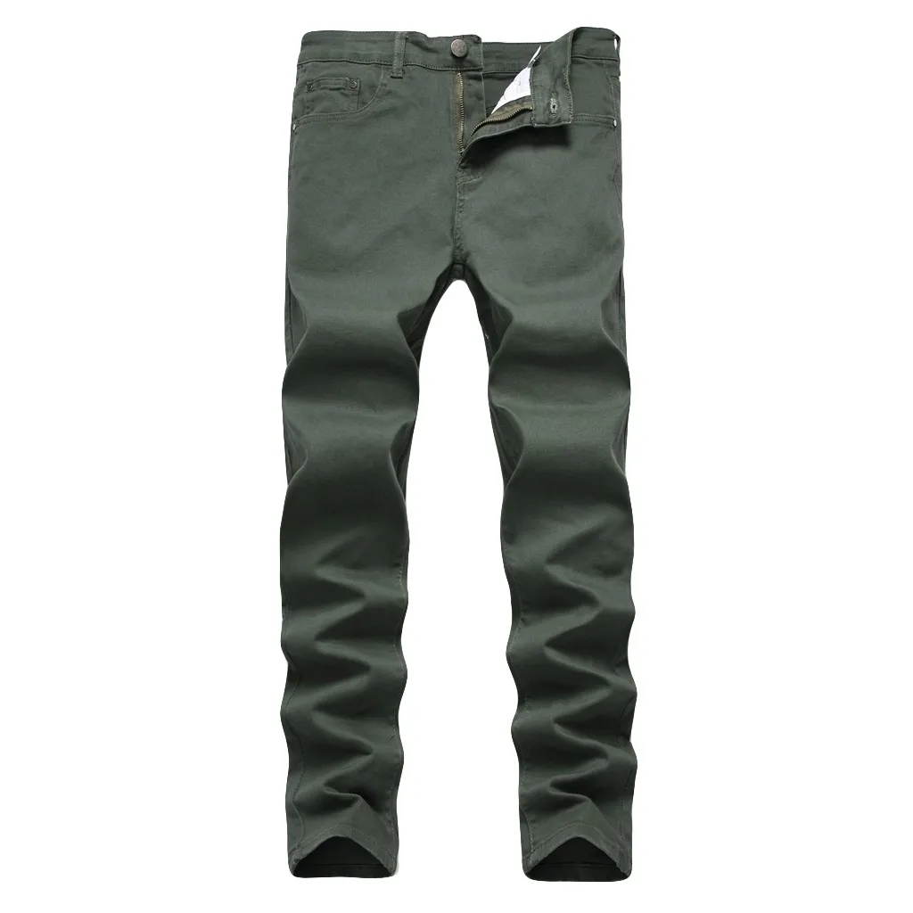 Повязку Тощий Белый Черный Мужские джинсы Slim Fit Марка эластичные джинсы Homme хлопок карандаш брюки для девочек Демин мотобрюки Calca Masculina 2