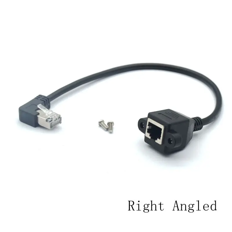 3 м 5 1 фут 30 см вверх вниз правый левый Угловой 90 градусов 8P8C FTP STP UTP Cat5 RJ45 с винтом