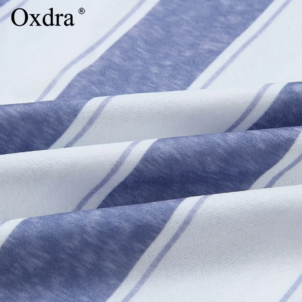 Oxdra 2018 НОВЫЙ сращены полосатый Комбинезоны для женщин Повседневная одежда