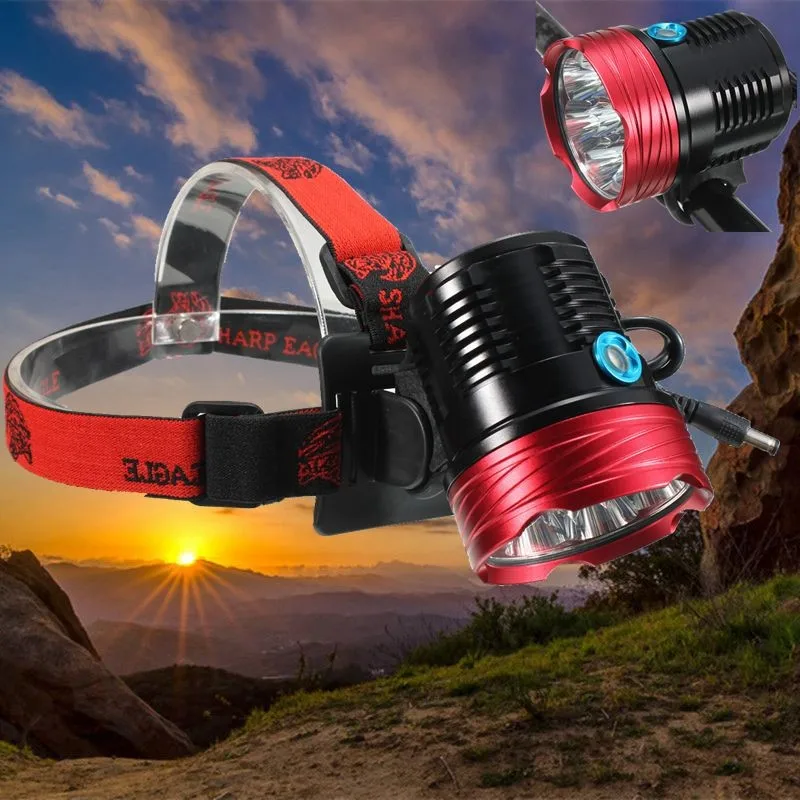 

120000lm Smuxi headlight 9*t6 headlamp white head light aluminum alloy for hunting cycling mountaineering camping