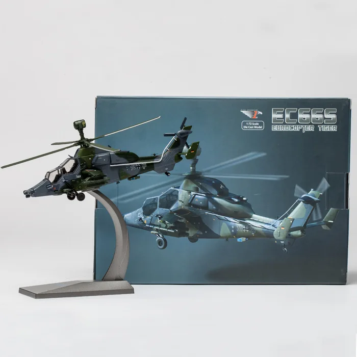 

AF1 Alloy Simulation Helicopter Model EC665 Tiger Helicopter Model 1:72