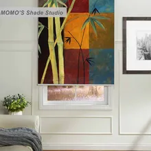 Момо плотные картина окно Шторы рулонные шторы, жалюзи Термальность утепленная Ткань изготовление размеров под заказ, PRB set467-472