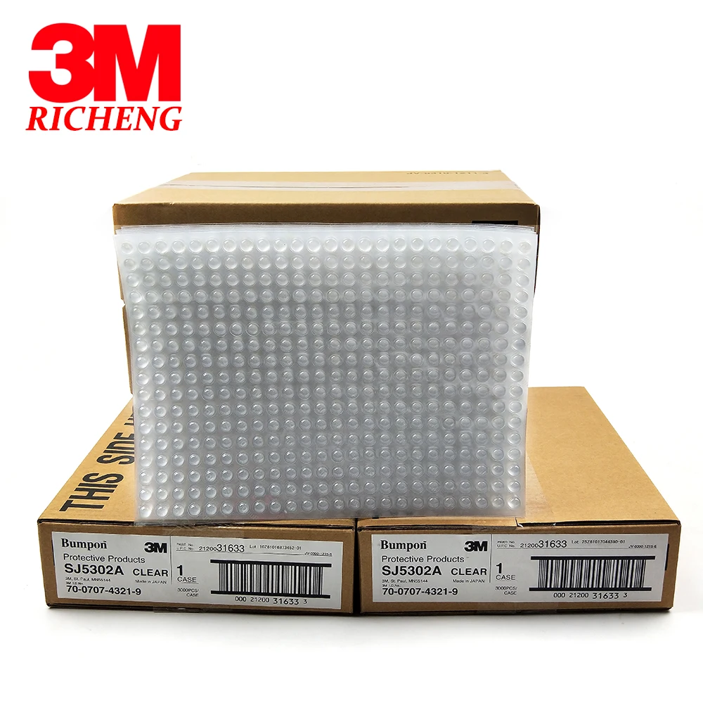

3M SJ5302 Protective Bumper Clear Coloe Size 2.2MM*7.9MM SJ5302 3M Silicone Pad