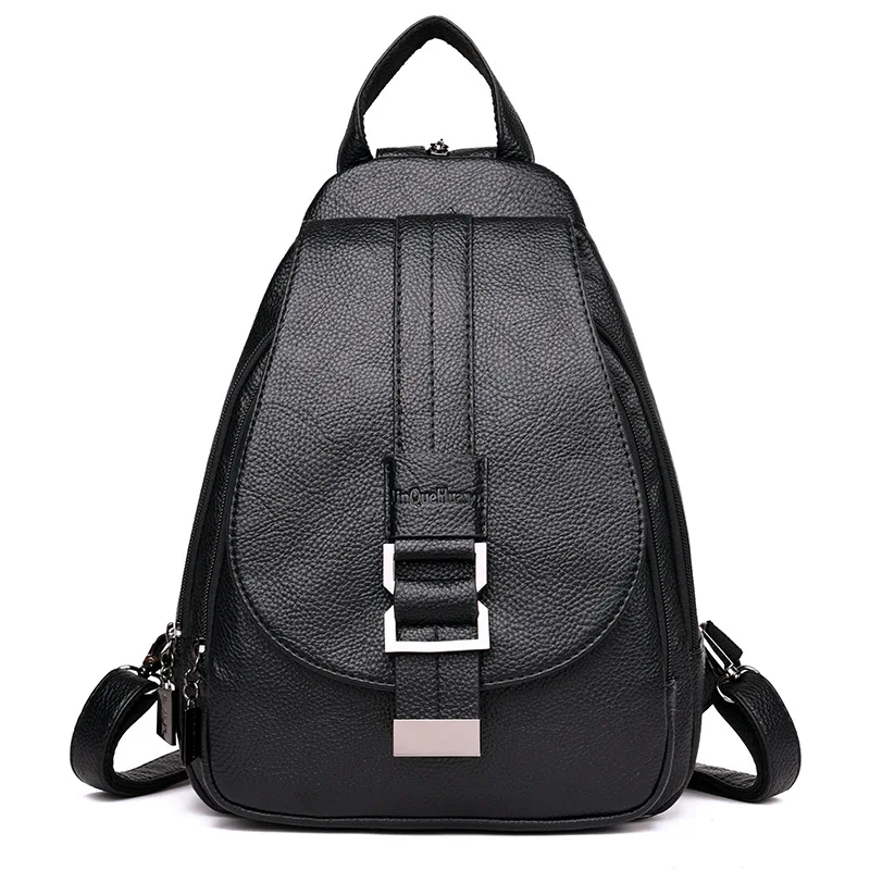 Women Leather Backpack College Preppy Students School Bags For ...