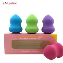 4Pcs 2014 New Soft Polyurethane Bundle Monster Pro Beauty Flawless Makeup Blender Foundation Puff Sponges #1104