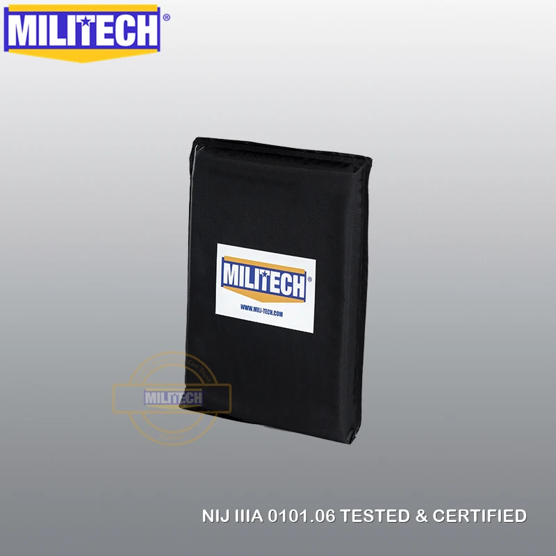 MILITECH 8 ''x 10'' арамидная баллистическая панель пуленепробиваемые пластины вставки бронежилет рюкзак портфель Броня NIJ уровень IIIA 3A