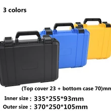 Портативный пластиковый ящик для инструментов Оборудование для защиты безопасности инструмент Чехол сухой ящик ударопрочный наружный ящик с предварительно вырезанной пеной