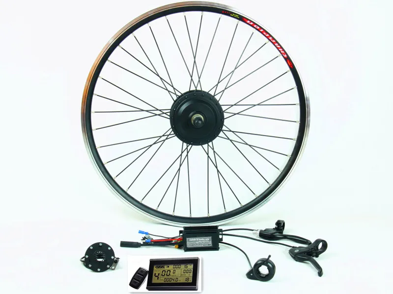 Cheap 35Kph 36V 350W front electric bike conversion kit with  motor,sine wave controller, for front electric bicycle 1