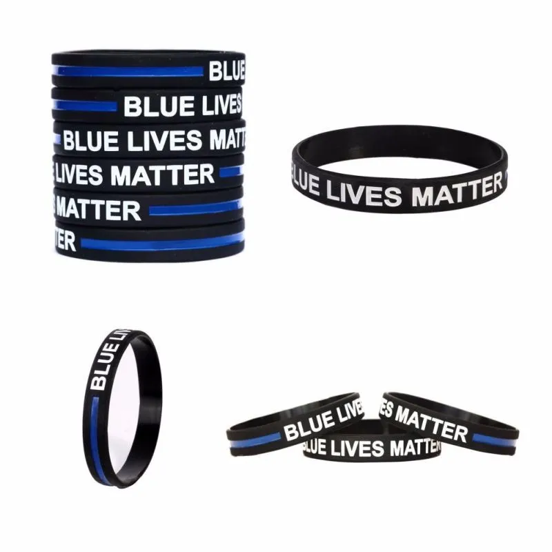 3 шт. синий жизни материя браслет для взрослых полицейских патруль поддержка и Спорт на открытом воздухе