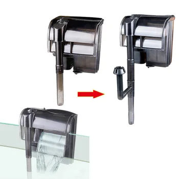 

External filter water Aquarium Filter cleaner Waterfall Water Pumps Maker Oxygen Active Carbon Sponge Board Aquarium Accessories