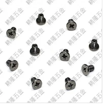 

1000pcs/lot High Quality CM2.5*3.5 Steel With Black Znic Plus Hard Laptop screw (notebook computer screw)