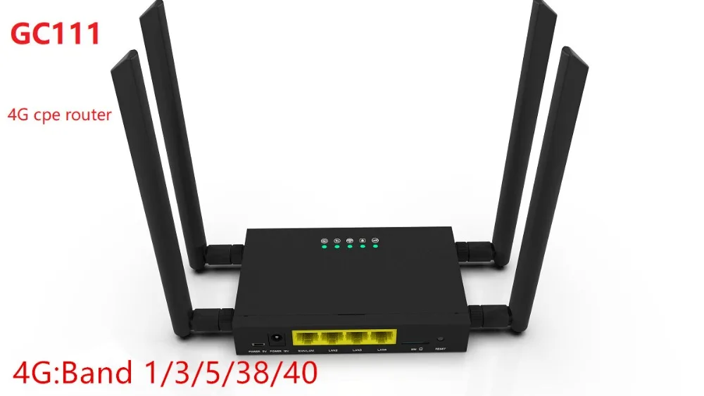 

GC111 Europe Asia 3G 4G FDD LTE WIFI CPE Router Gateway 150Mpbs Wireless Router With Sim Card Slot Wlan Lan Port