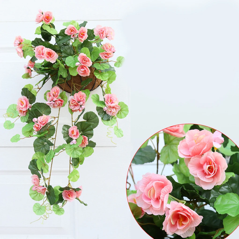 Family windowsill balconies Decorative flowers Artificial silk Begonia vine plants Grapes DIY background photography Family windowsill balconies Decorative flowers Artificial silk Begonia vine plants Grapes DIY background photography