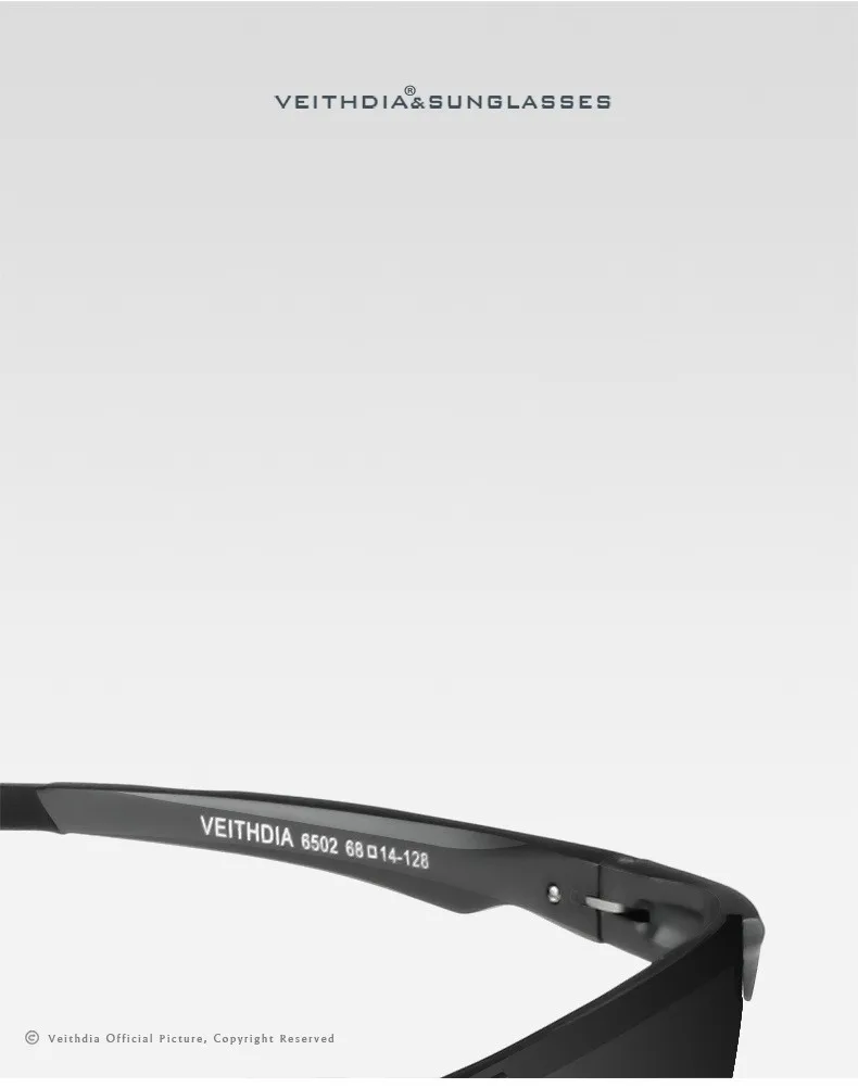 Новинка VEITHDIA, Ретро стиль, поляризационные солнцезащитные очки для мужчин, фирменный дизайн, мужские солнцезащитные очки, очки gafas oculos de sol masculino 6502