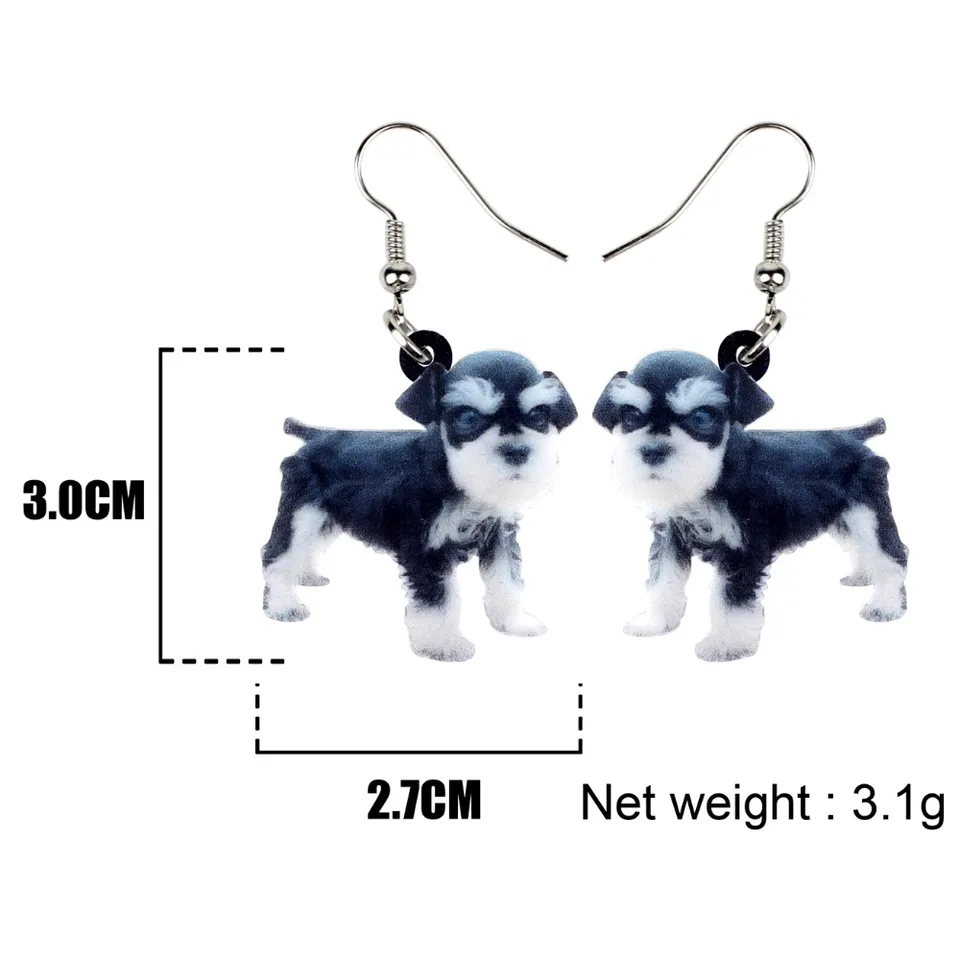 miniature schnauzer earrings