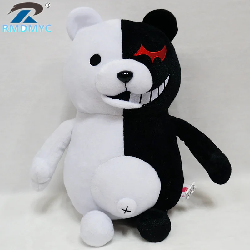 25-55 см аниме Dangan Ronpa monokuma кукла плюшевые Игрушечные лошадки черный, белый цвет медведь Kawaii Мягкая кукла Игрушечные лошадки для детей Подарки - Цвет: Белый
