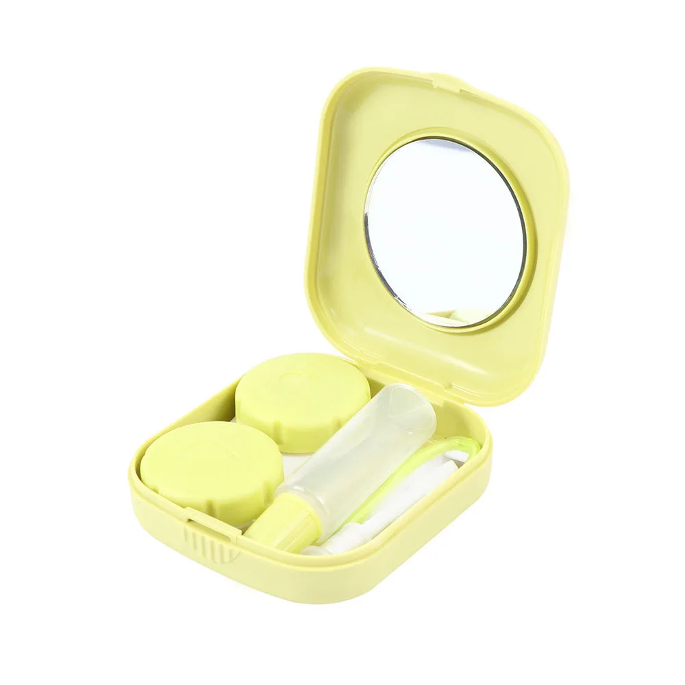 1 шт. карманный мини квадратный чехол для контактных линз дорожный набор Удобный для переноски зеркальный контейнер популярный для активного отдыха