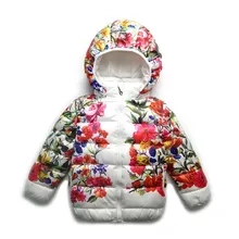 Fashion Girl Winter down Jackets Coats warm baby girl thick duck Girls Down Kids jacket Children Outerwears for Cold Winter