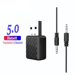 Bluetooth 5,0 аудио приемник передатчик мини стерео Bluetooth AUX RCA USB 3,5 мм разъем для ТВ PC автомобильный комплект беспроводной адаптер