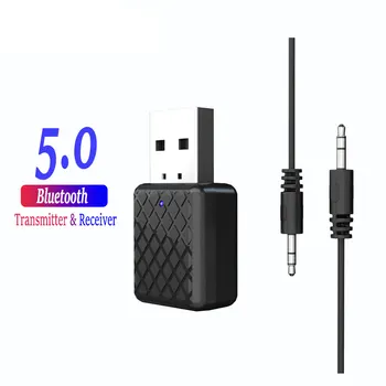 

Bluetooth 5.0 Adapter Bluetooth Transmitter Receiver 3.5mm Stereo Audio Sound Music Dongle For TV PC Headphones Speakers