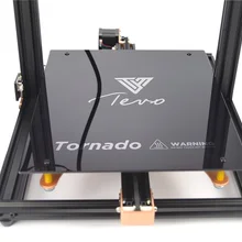 TEVO Tornado 3d Принтер Горячая кровать силиконовая кровать с подогревом 300*300 мм 110 В/220 В с черным стеклом сборка поверхности 3d части принтера
