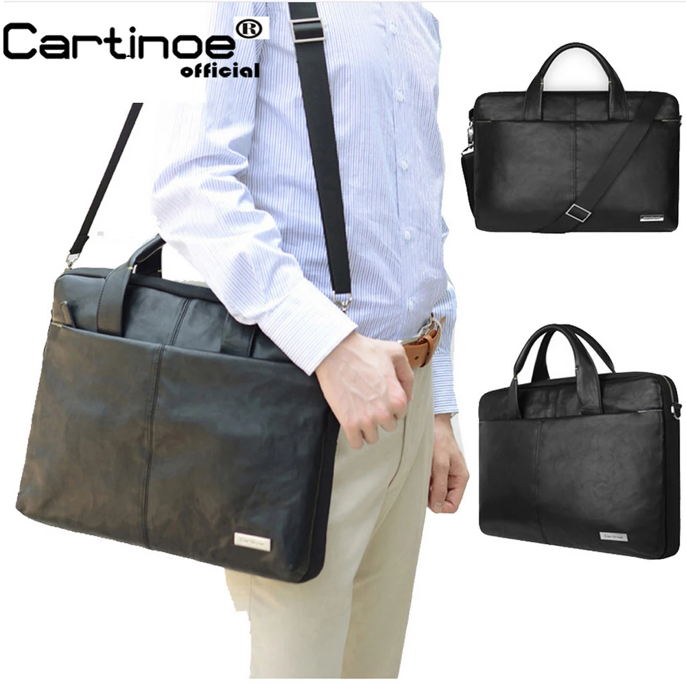 

Cartinoe PU Leather Business Laptop Bag 15.6 inch Laptop Sleeve case for Macbook Air 15 Pro 15 Retina Bag Men Handbag Briefcase