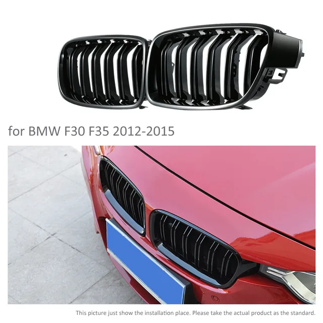 Cheap 1 Pair F30 Car Racing Grill Grille M3 Style F35 Kidney Black Replacement Grille For BMW 3 Series F30 F35 2012-2015 Gloss Black Cheap 1 Pair F30 Car Racing Grill Grille M3 Style F35 Kidney Black Replacement Grille For BMW 3 Series F30 F35 2012-2015 Gloss Black