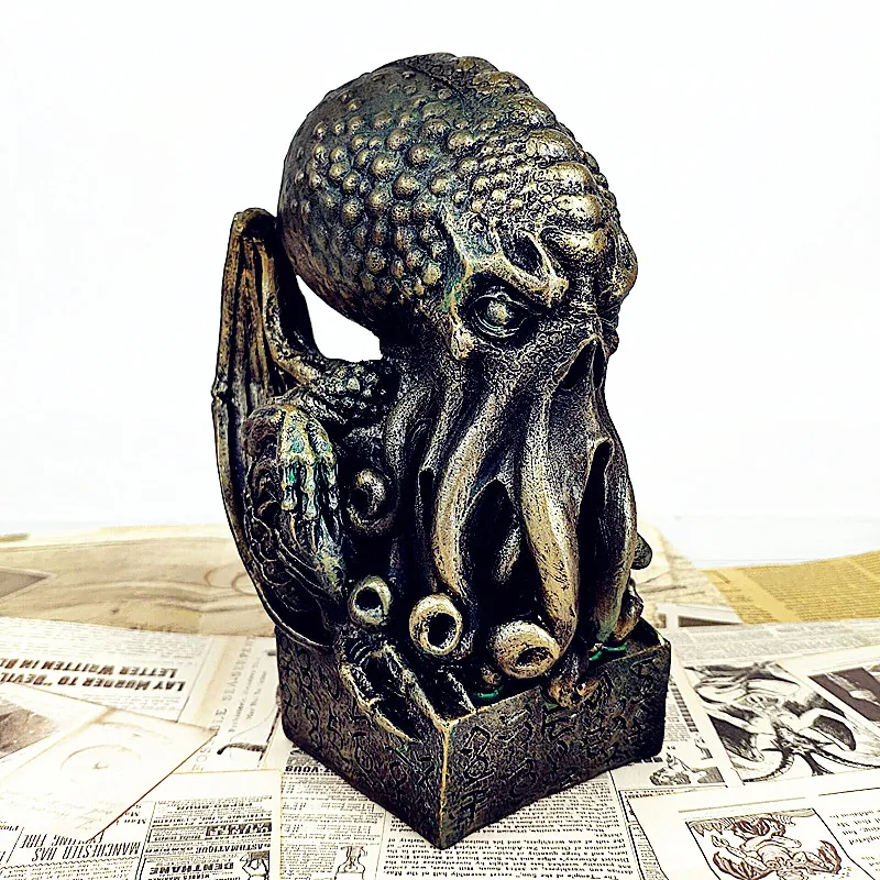 

Great Old Ones Cthulhu Statue Howard Phillips Lovecraft Cthulhu Mythos Bust Roo-lee-ah Home Decorations Colophony Crafts L2695