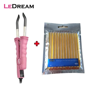 

Fashion Hair Extension Iron Keratin Bonding Tools Fusion Heat Connector Adjustable Temperature Heat Connector And Glue Sticks