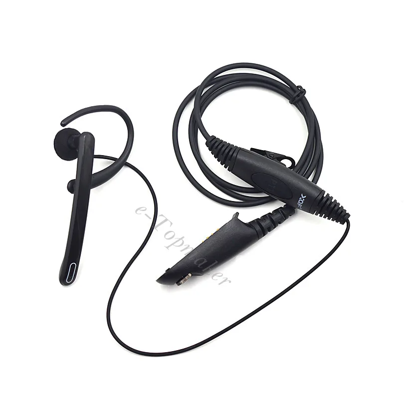 XQF Clip Ear Earpiece Earhook Headset Mic PTT for Motorola Ham Radio